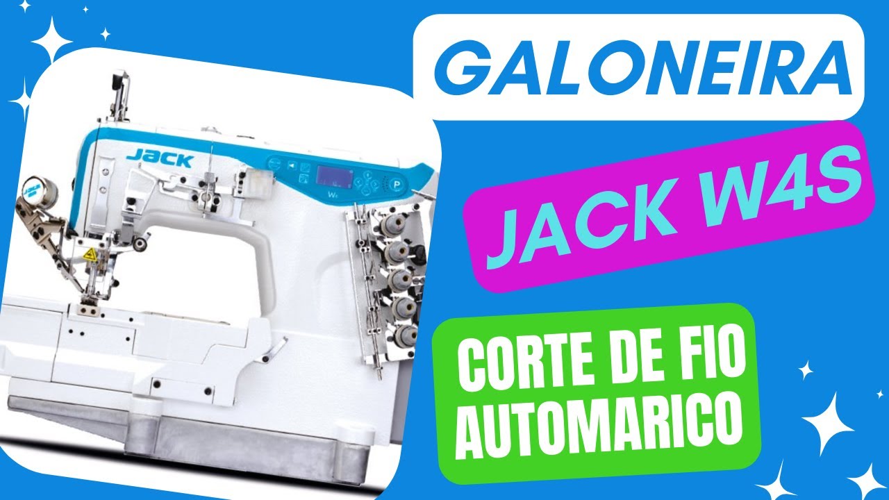 Galoneira JACK W4S electrónica com corte de fio