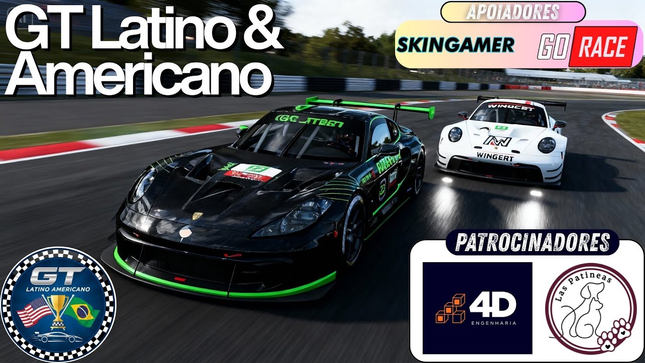 GT3 + GT4 EM INDIANÁPOLIS | GT LATINO & AMERICANO | ETAPA 3 | AUTOMOBILISTA 2 | LIGA LETS GO