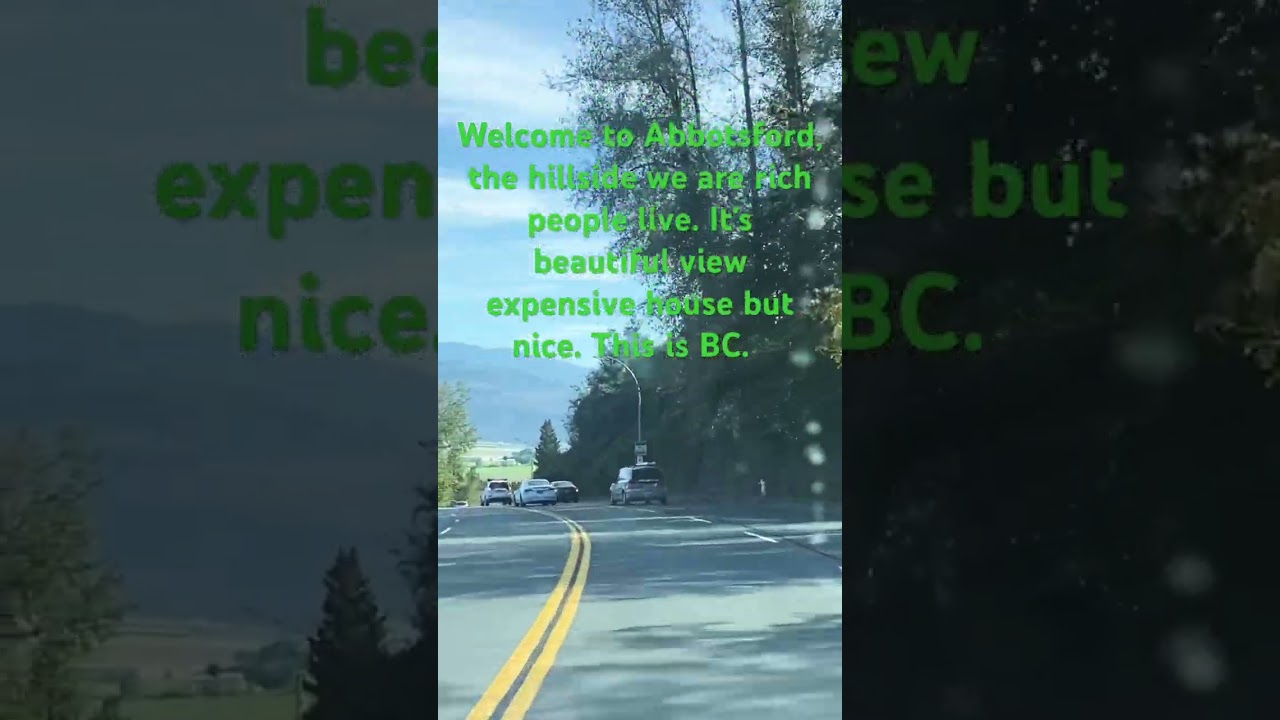 Flint BCTTV:￼ Abbottsford hillside and view bdrive ￼