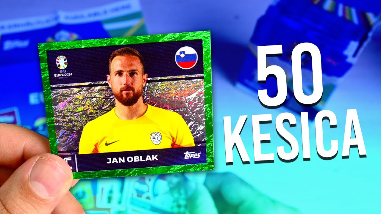 ZELENA PARALELA IZ PRVE KESICE !? ⚽ TOPPS EURO 2024 SLIČICE