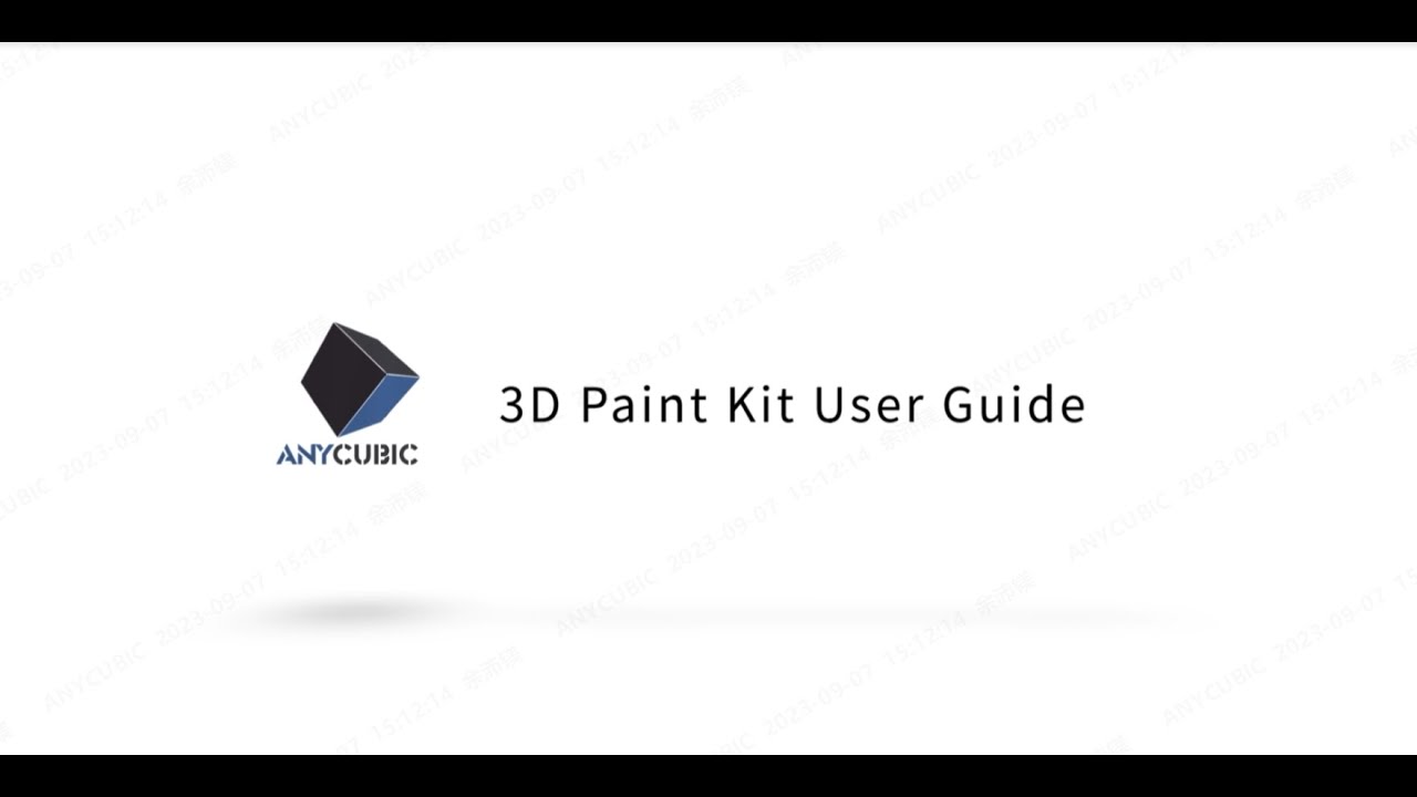 Anycubic 3D Paint Kit User Guide