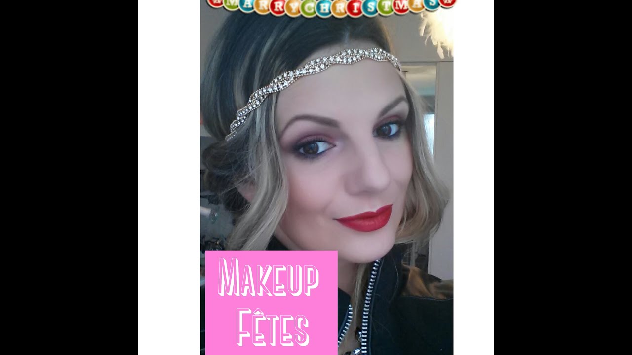[TUTO]Maquillage fêtes et coiffure facile | Christmas makeup tutorial and easy hairstyle