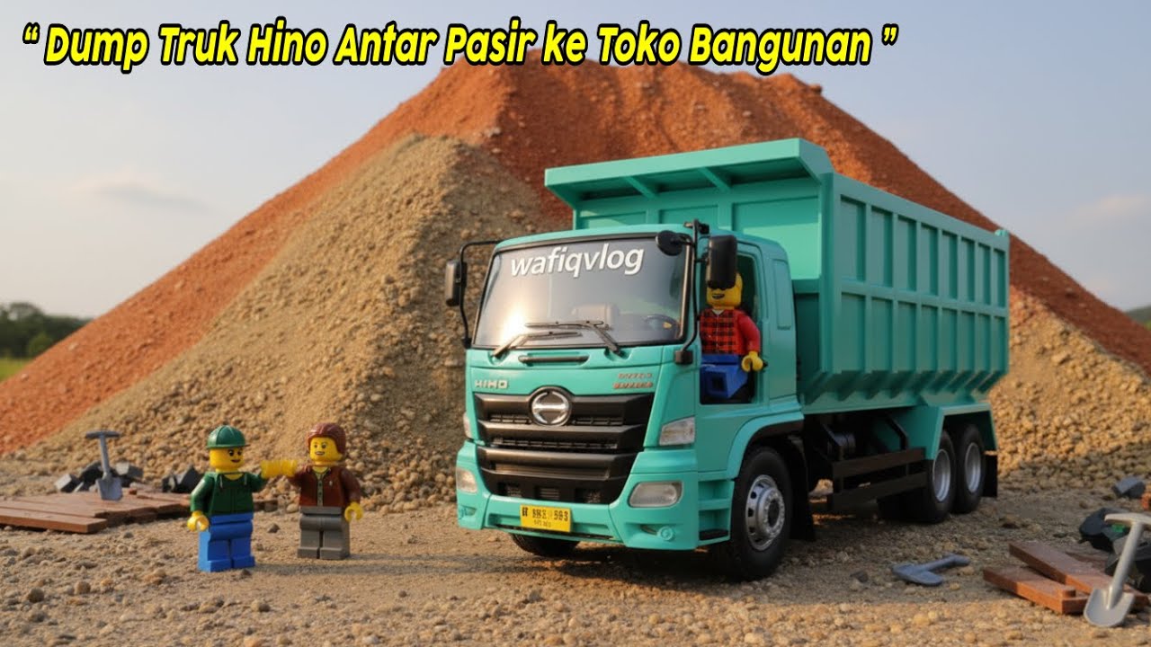 CERITA KE 16  ‼️ Dump Truk Hino Antar Pasir ke Toko Bangunan