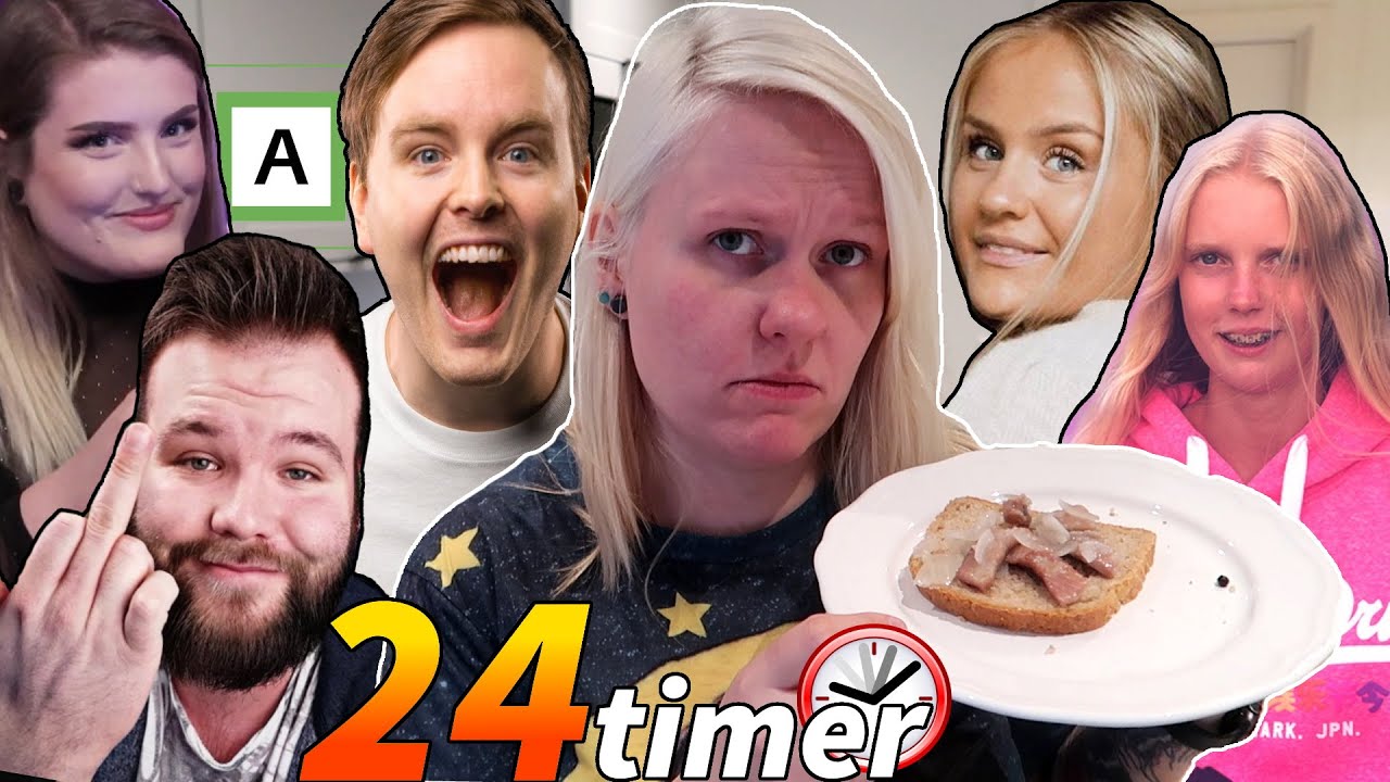 NORSKE YOUTUBERE BESTEMMER MATEN MIN I 24 TIMER!