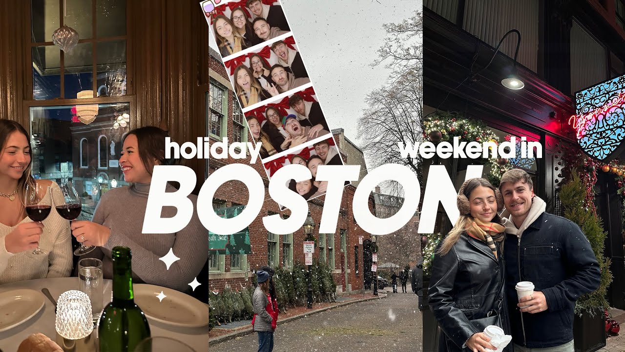 boston vlog 🎅🏼✨ | exploring, shopping on newbury & feeling super festive