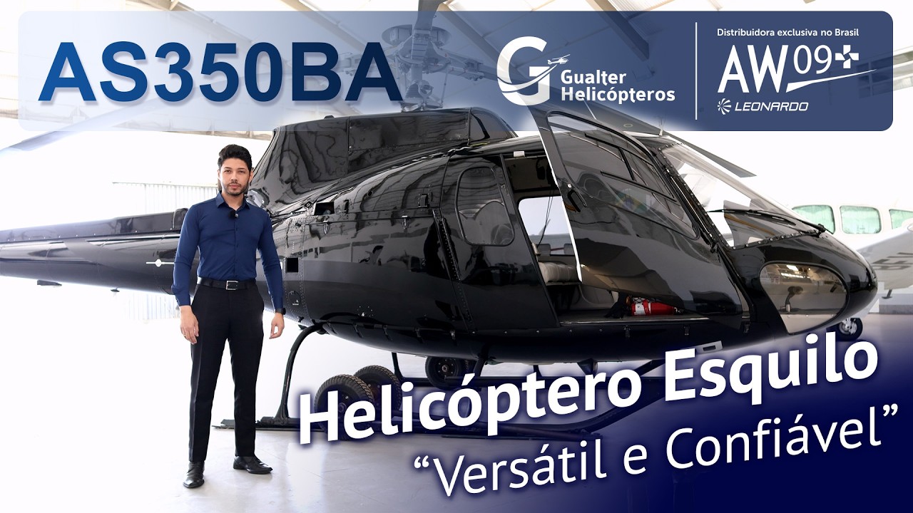 Apresentação do Helicóptero Esquilo AS350BA 1994 - À Venda na Gualter Helicópteros