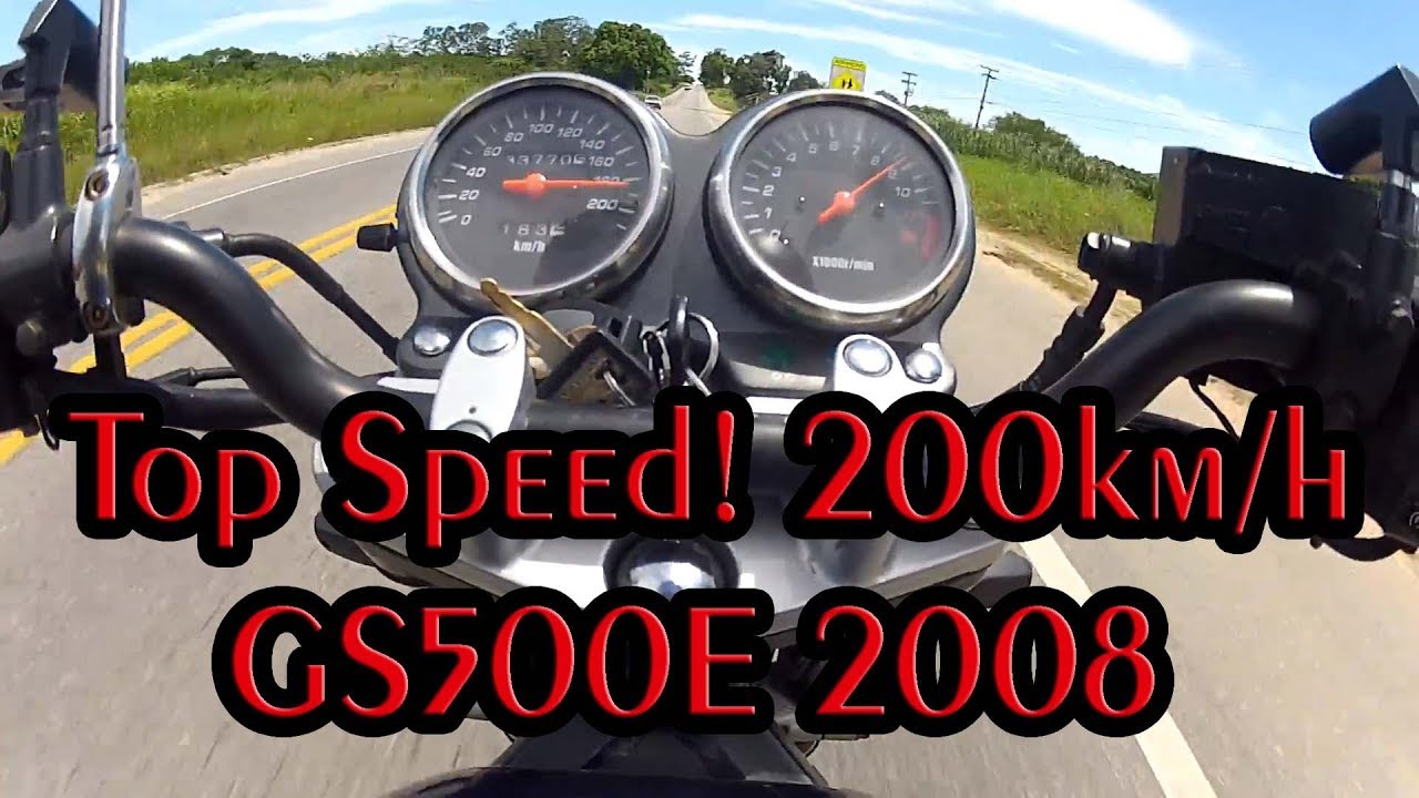 GS500 Top Speed! 200km/h
