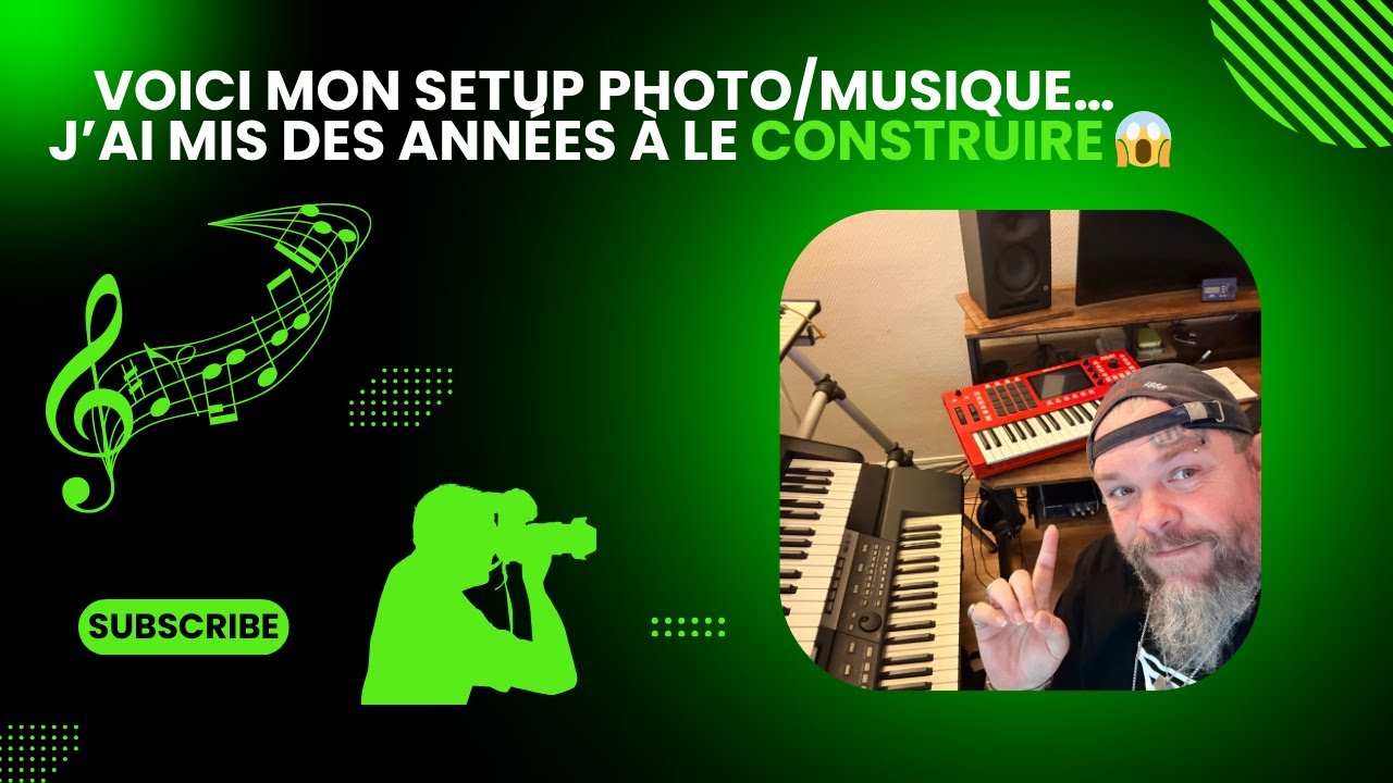 Voici mon setup photo/musique… j’ai mis des années à le construire 😱
