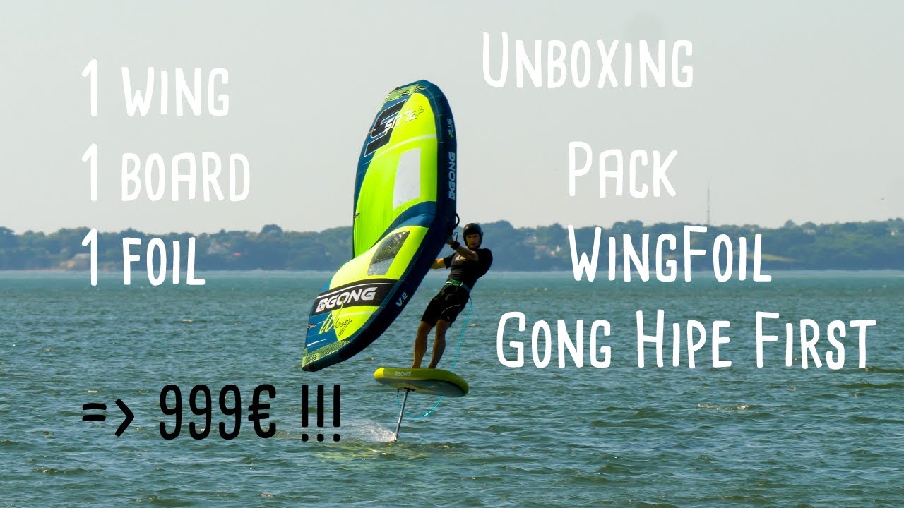 🇫🇷 subtitle 🇬🇧/🇺🇸 Unboxing WingFoil  beginner pack - Gong Hipe First