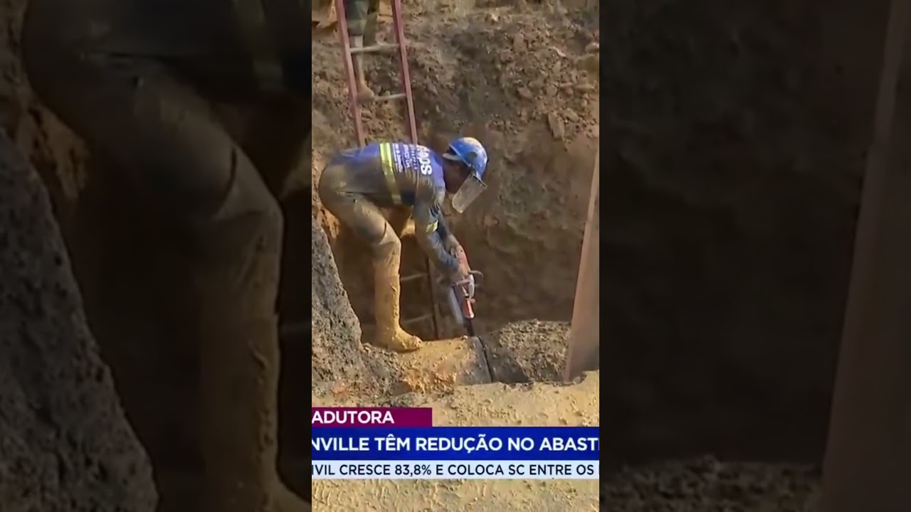 Rompimento de adutora em Joinville reduz abastecimento em 10 bairros #ndnot&iacute;cias