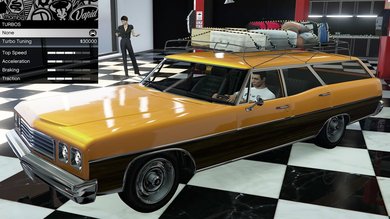 GTA 5 — кастомизация оригинального автомобиля — Dundreary Regina (Plymouth Fury Sport Suburban / ...