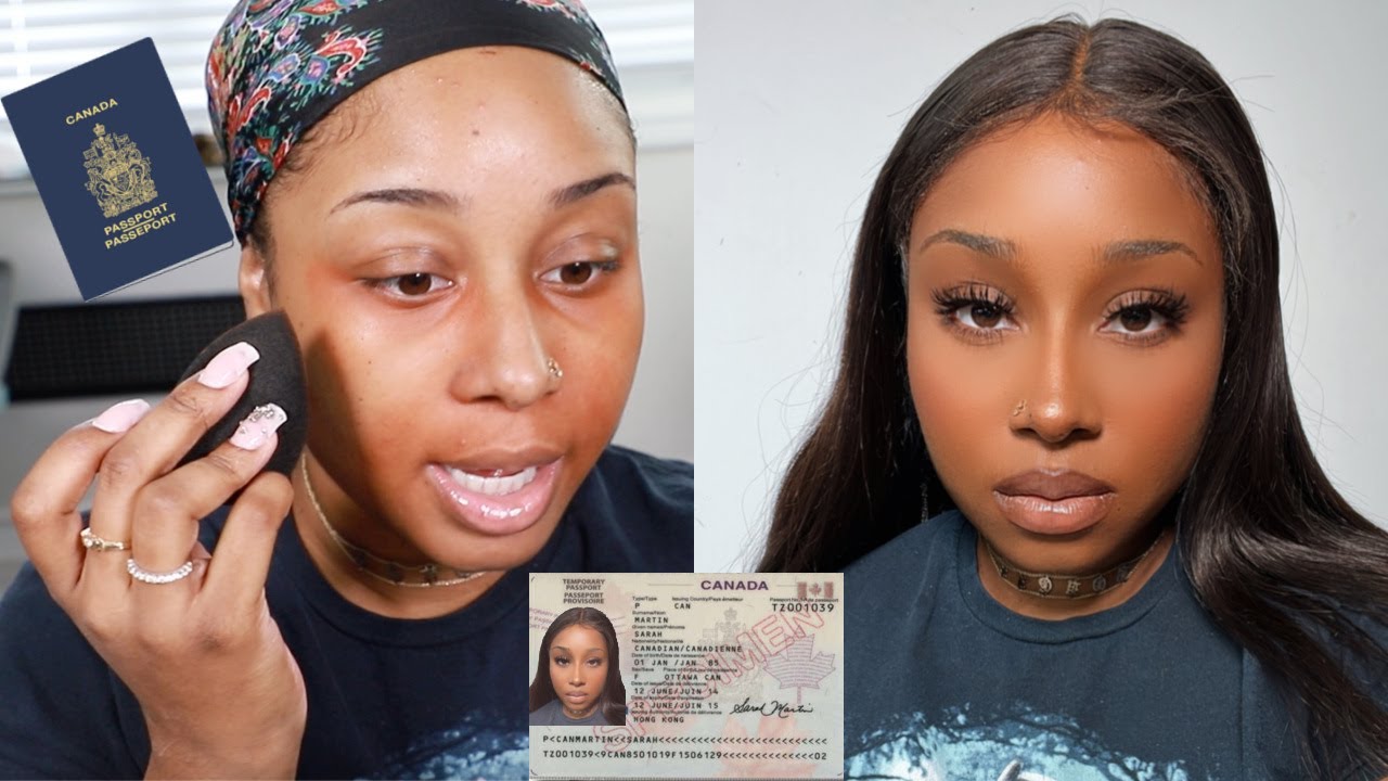 Am I the only ✨black girl✨ that tried the VIRAL TIK TOK PASSPORT picture makeup tutorial?