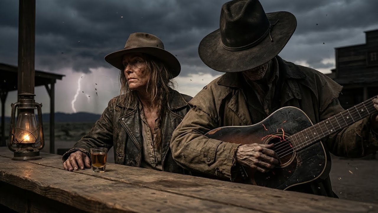 Night Howl Gunslinger 🔥 Dark Country Western Mix | Skeleton Cowboy & Wolf #DarkCountry