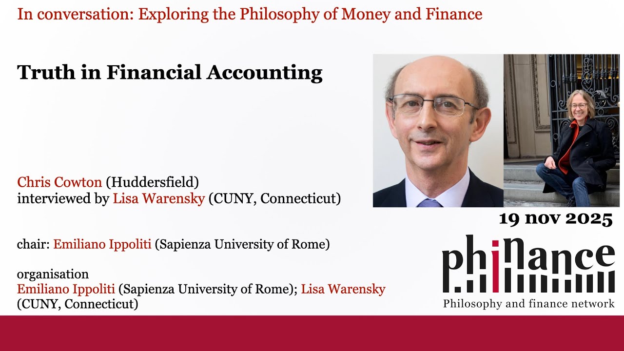 'Truth in Financial Accounting' - Chris Cowton @ In Conversation