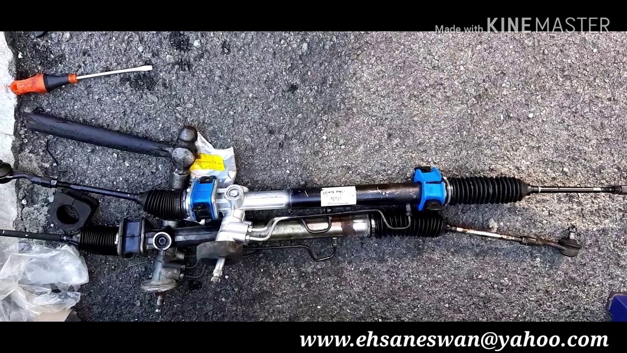 cara tukar steering rack