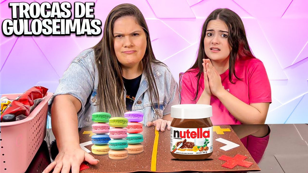 TROCANDO GULOSEIMAS COM MINHA MÃE * TROCA DE COMIDAS
