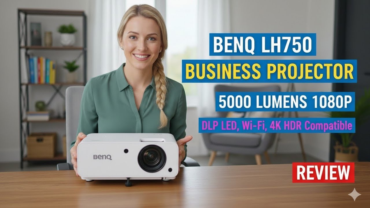 BenQ LH750 Business Projector Review - 5000 Lumens 1080P, DLP LED, Wi-Fi, 4K HDR Compatible
