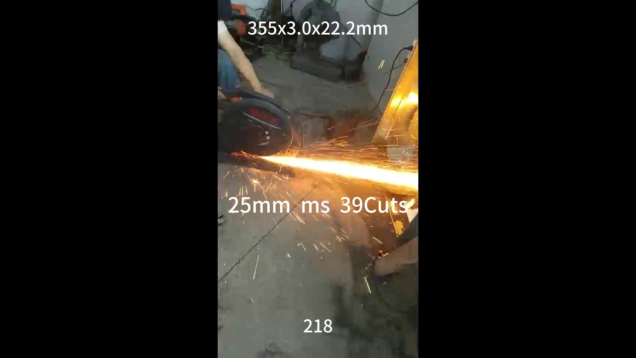 25mm  ms  39cuts  355x3x22.2mm  14inch cutting disc