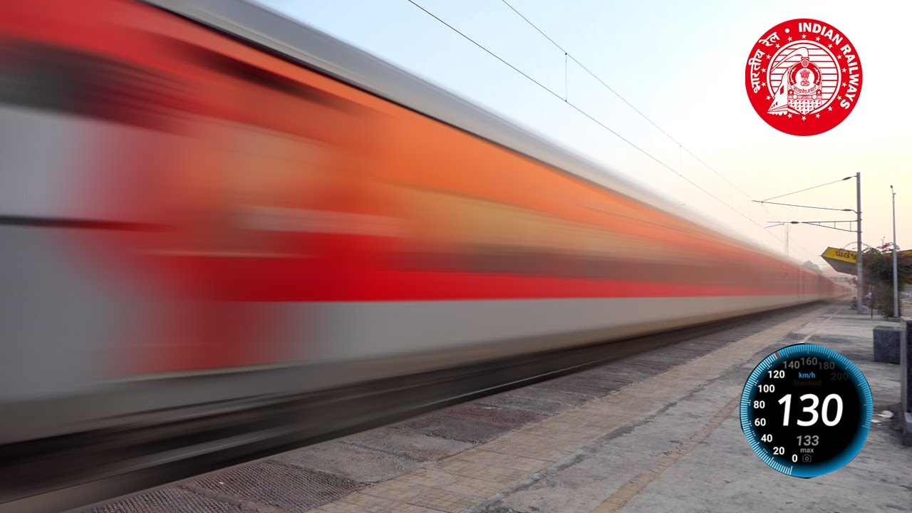 130KMPH Speeding Trains of Indian Railways at Palej : Heavy Rail Traffic in Mumbai-Vadodara Route.!