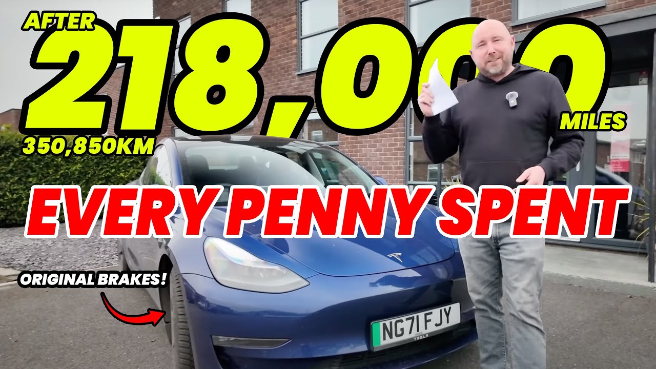 218,000 miles cost breakdown - charging, maintenance, repairs on my Tesla Model 3 Long Range