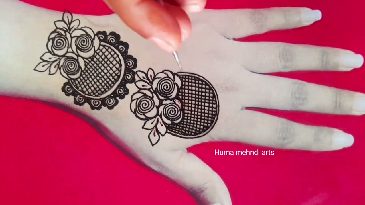 Very beautiful stylish back hand mehndi design |Simple mehndi design |mehandi ka design