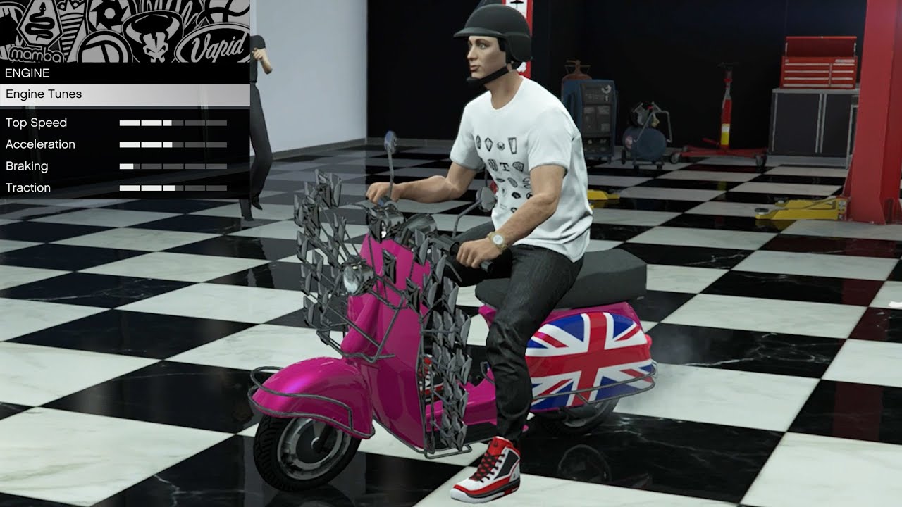 GTA 5 - ПРОШЛОЕ DLC Кастомизация автомобиля - Pegassi Faggio Mod (Piaggio Vespa)