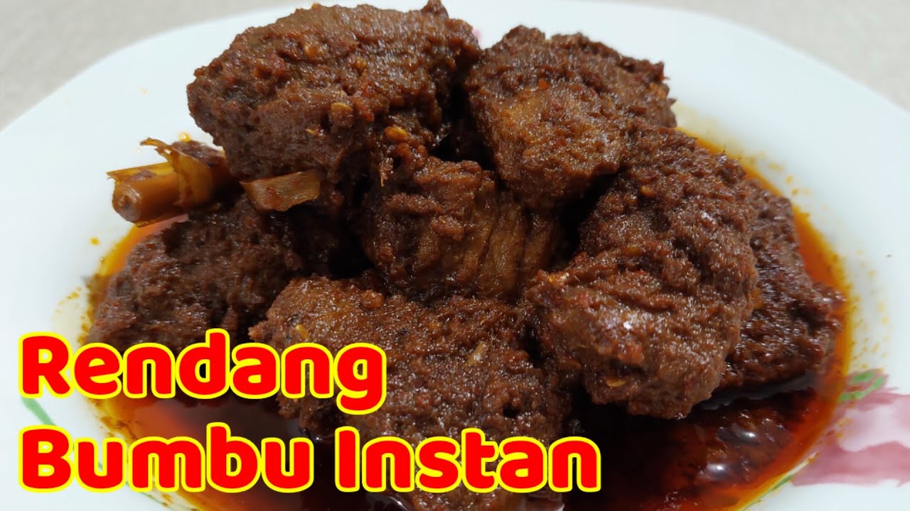 Begini caranya membuat Rendang dengan bumbu instan yang enak | Resep Rendang Bumbu Instan