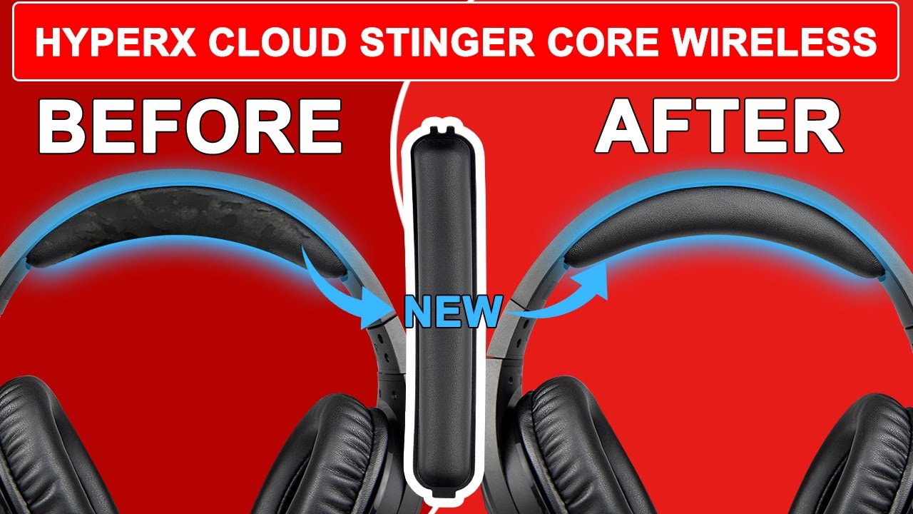 SOULWIT® | How to Replace Hyperx Cloud/CloudX Stinger Core Wireless Headband | Repair Parts Kit