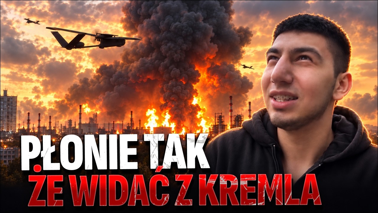 PRZYLOTY, EKSPLOZJE I CHAOS! Setki dron&oacute;w PRZEBIŁY SIĘ DO MOSKWY! PŁONIE TAK, ŻE WIDAĆ Z KREMLA!!!