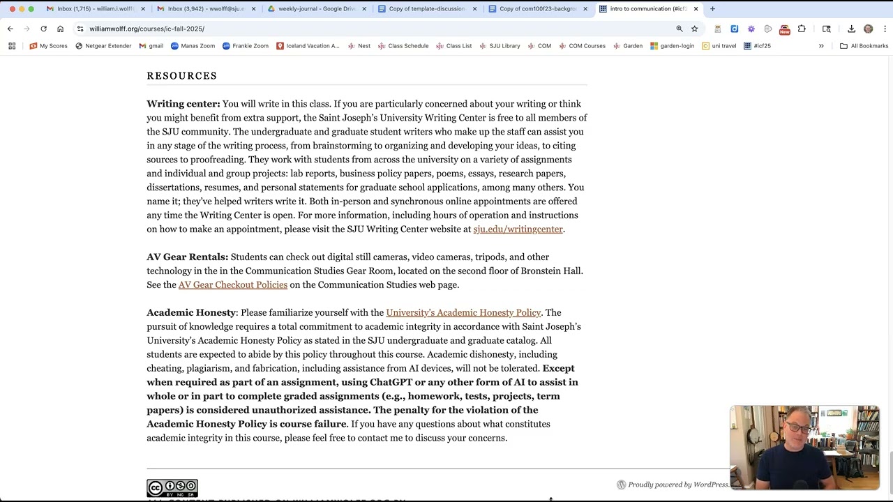 COM 100 Fall 2025: Week One Video