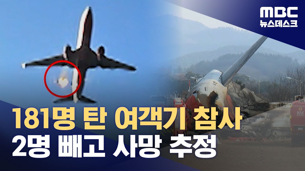 181명 탄 제주항공 여객기 추락 후 폭발‥