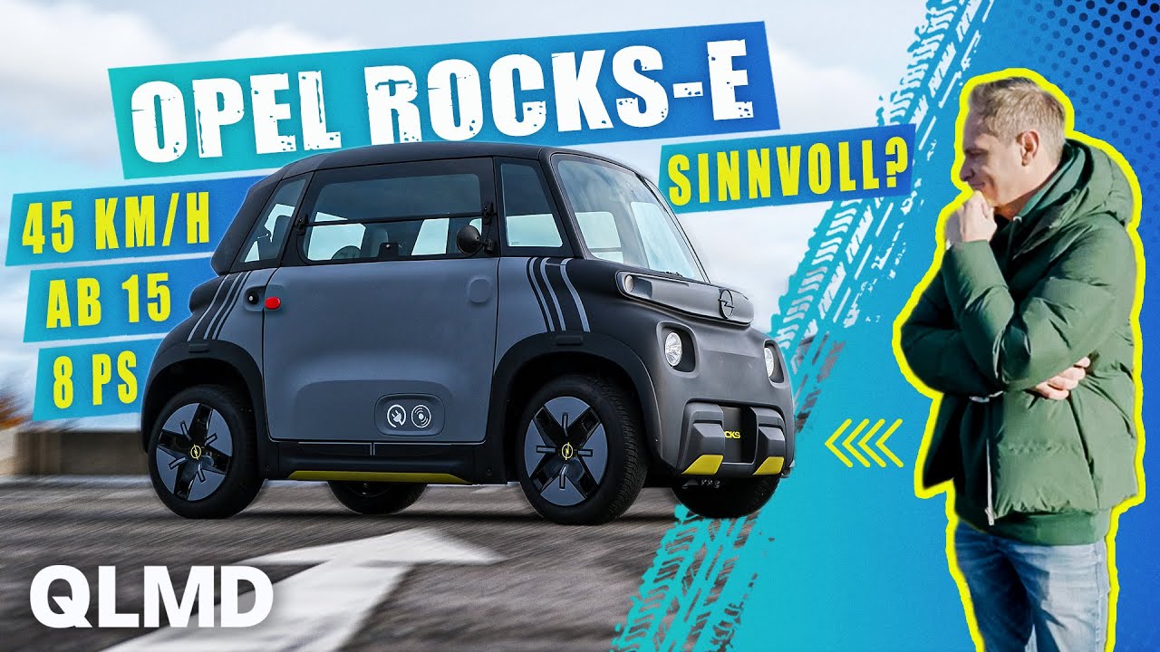 Kanalrekord: Langsamstes Auto 😂 | Mit 15 Auto fahren 🤯 | 8 PS | Opel ROCKS-e | Matthias Malmedie