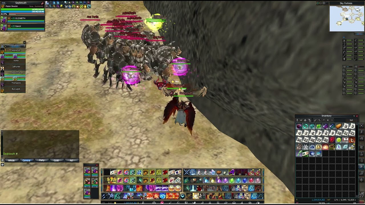 Rappelz SkyFortress Axe Duo Farm ( 221 Overlord / 216 Master Breeder)
