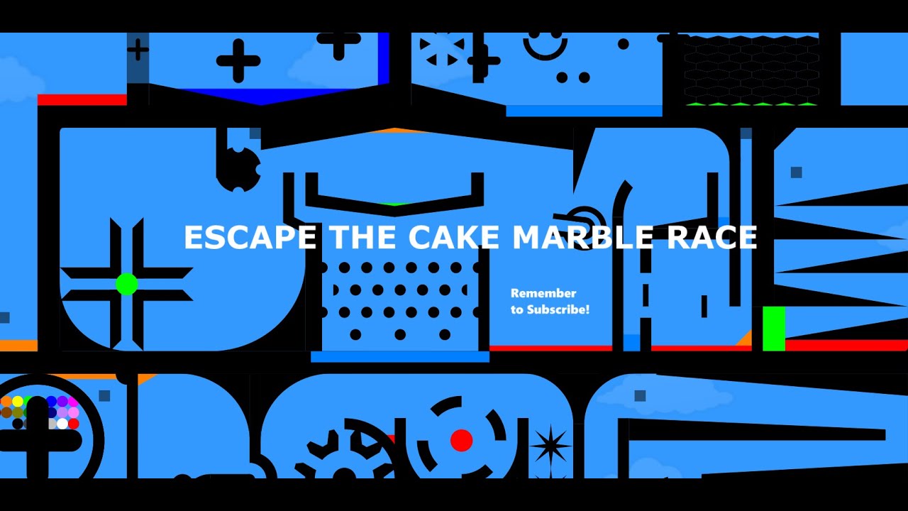Escape The Cake | Anniversary Marble Race | Algodoo