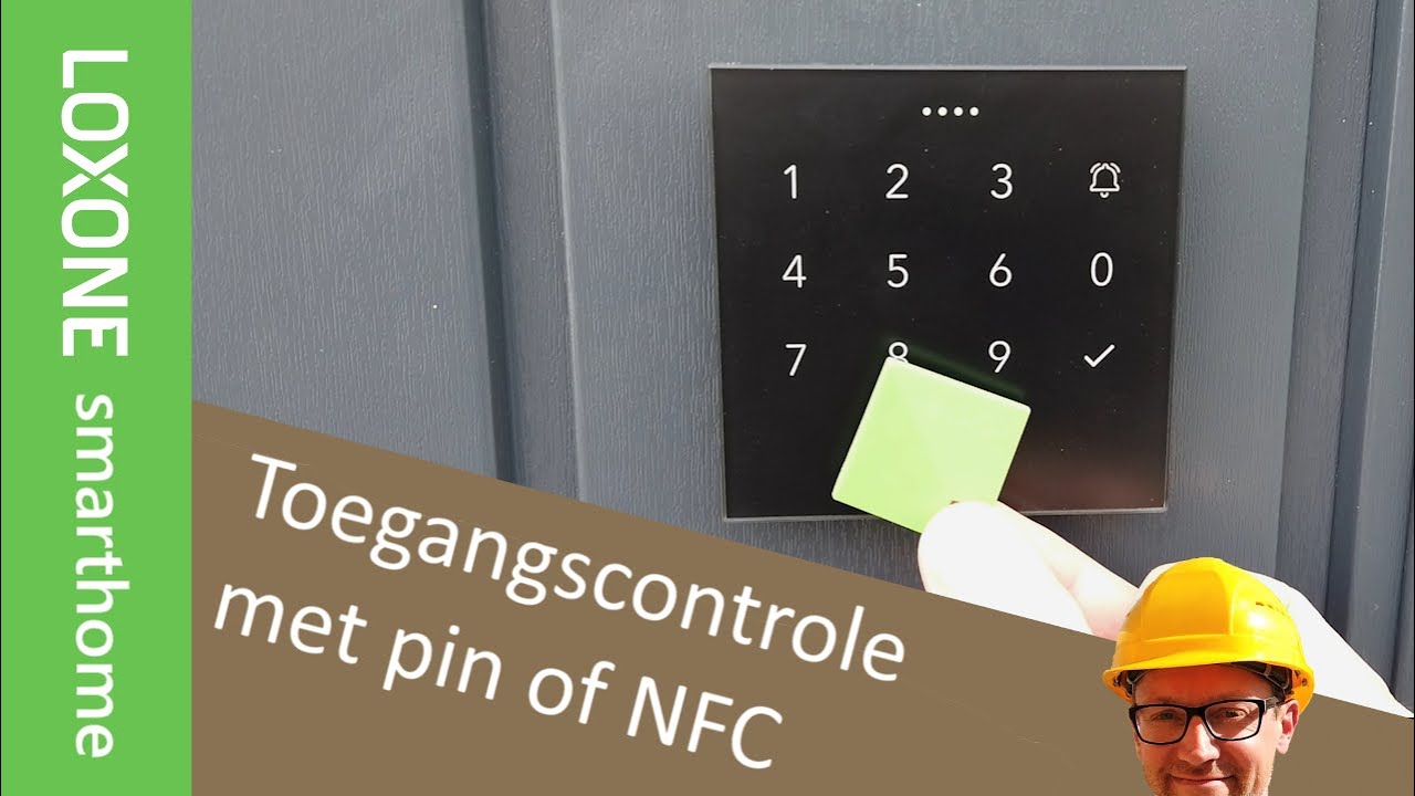 Toegangscontrole met NFC (druppel) of pincode, via Loxone - Zelf Een Huis Bouwen