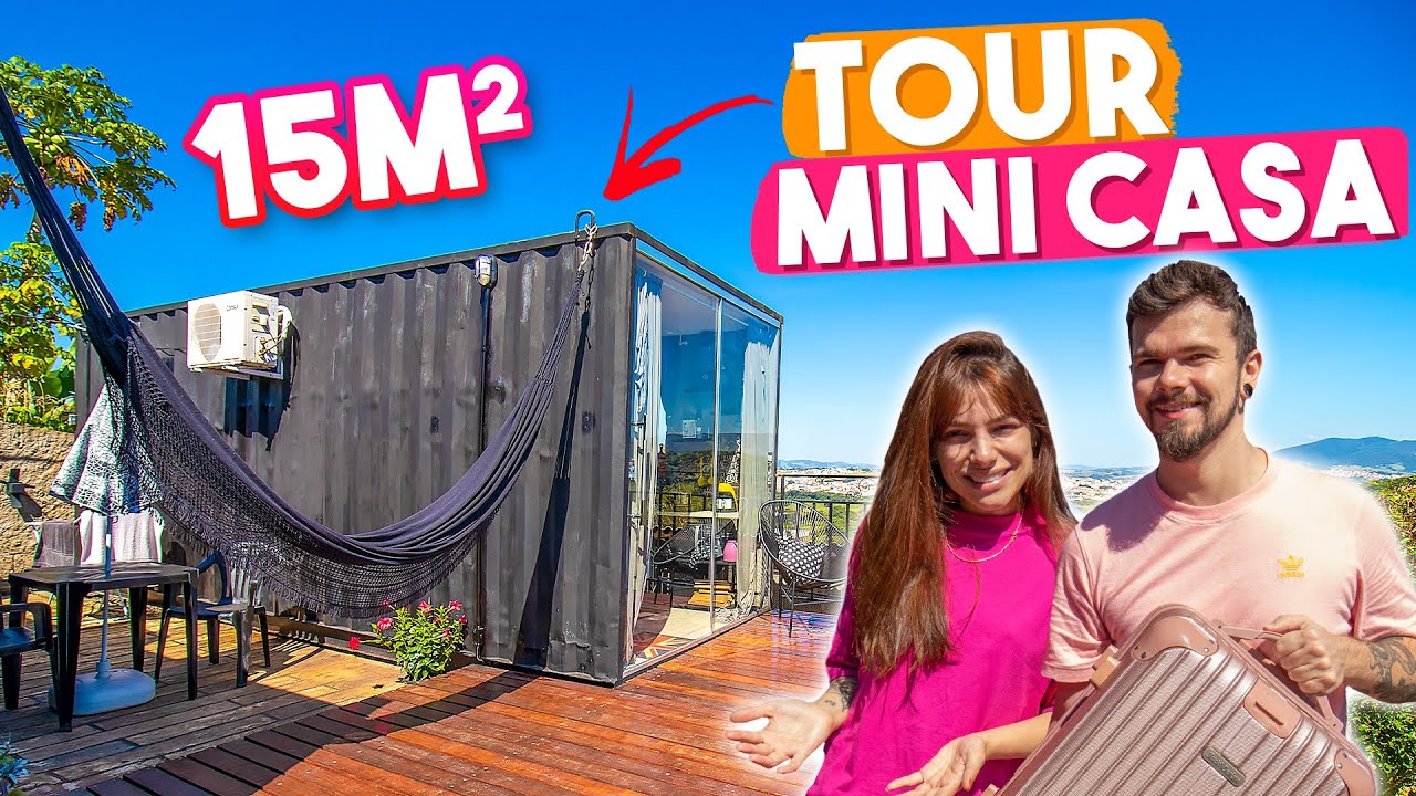 TOUR pela MINI CASA CONTAINER BRASILEIRA de 15 m2 | GABOB VIAJA | EP.06