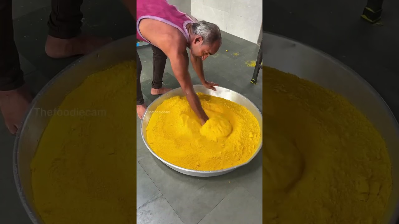 Bulk Making Of Besan Ladoo 😍