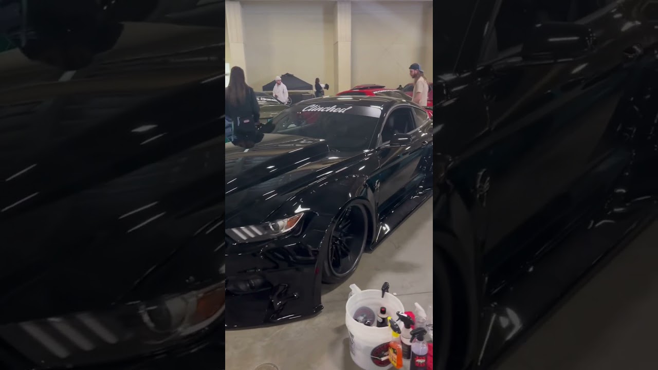 wide body all black mustang!