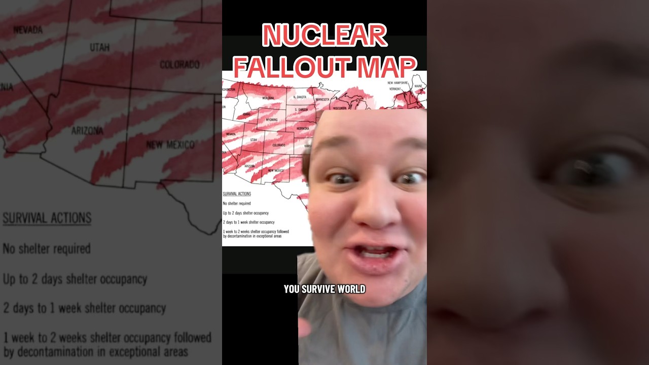 NUCLEAR FALLOUT MAP #history #historical #historyfacts #news #usa #america #map #maps #coldwar