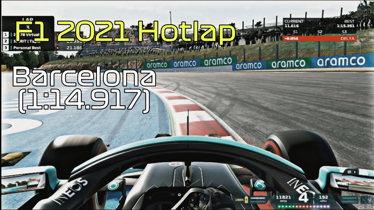 F1 2021 : Barcelona Hotlap (1:14.917)