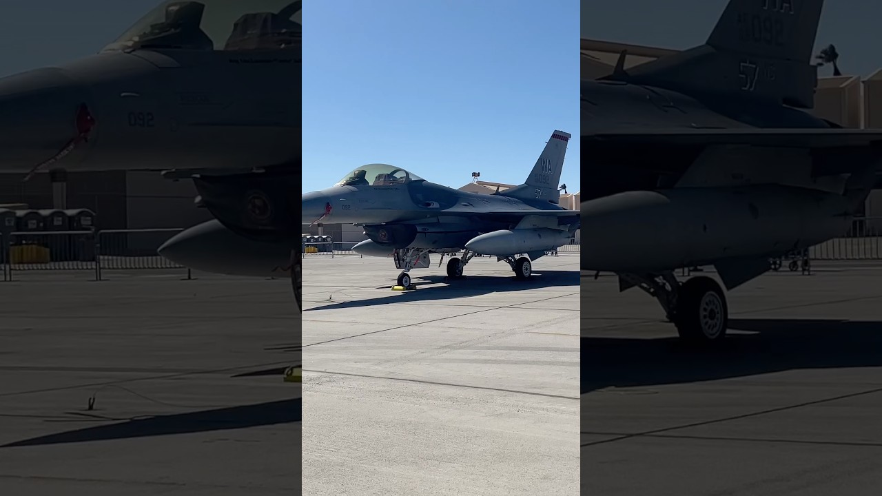 Nellis based aircraft on ground at the Nellis AFB airshow 2025 #nellis #militaryaviation #aviation