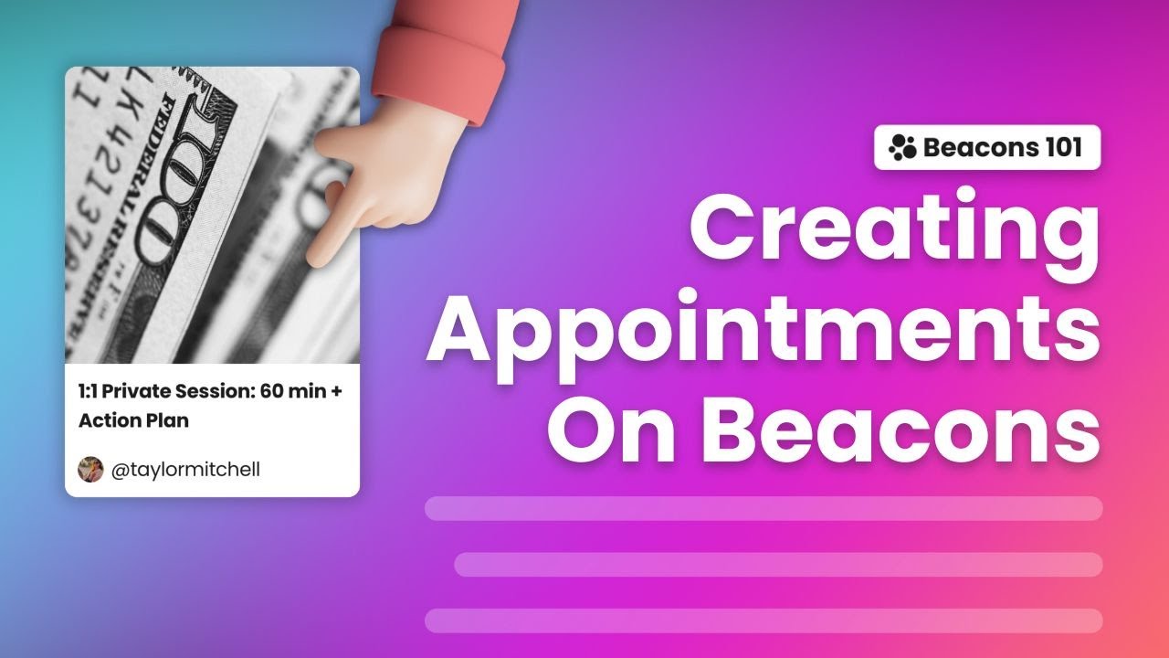 How to Create Appointments to Sell on Beacons! (Beacons Monetization Tutorial)