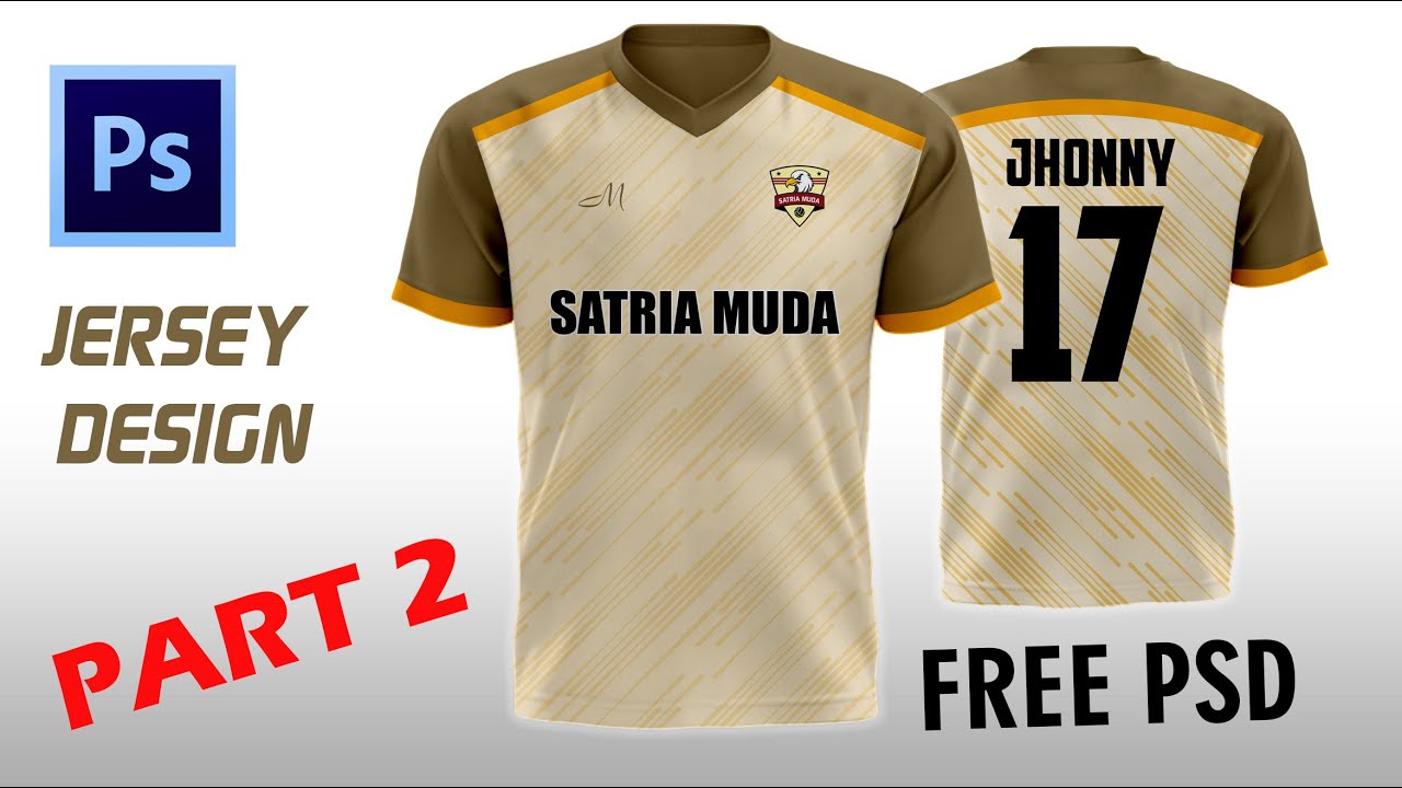 PART 2 \\ Desain jersey dengan photoshop-Free PSD