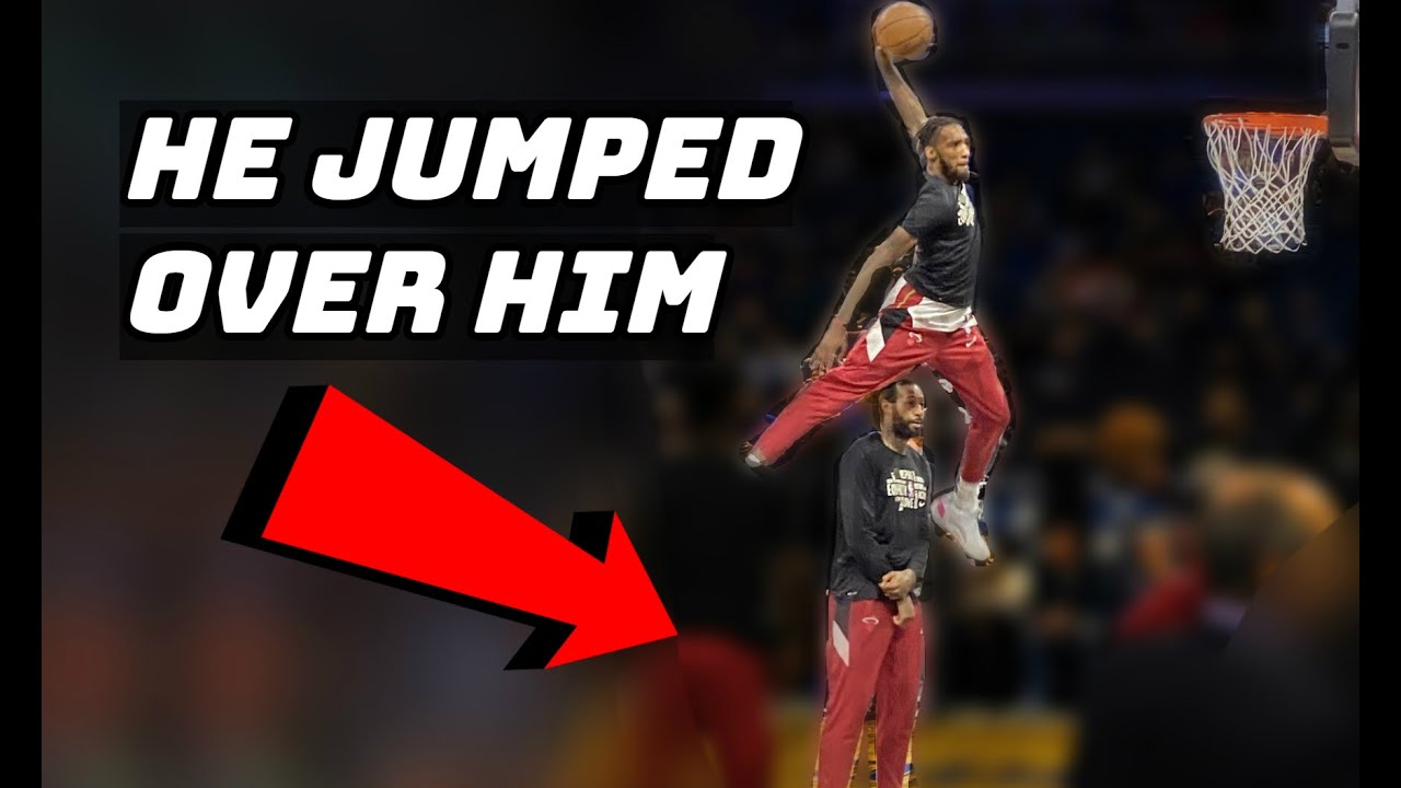 NBA Players Jumping Over Opponents