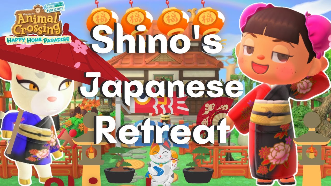 I built Shino a relaxing Japanese Minka! | Animal Crossing Happy Home Paradise