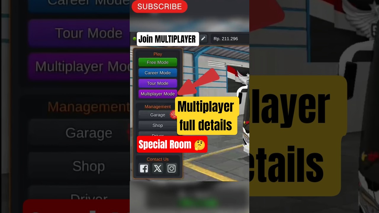 How to Play Multiplayer in Bus Simulator Indonesia! 🚍 #Bussi #MultiplayerGaming #Shorts #GamingTips