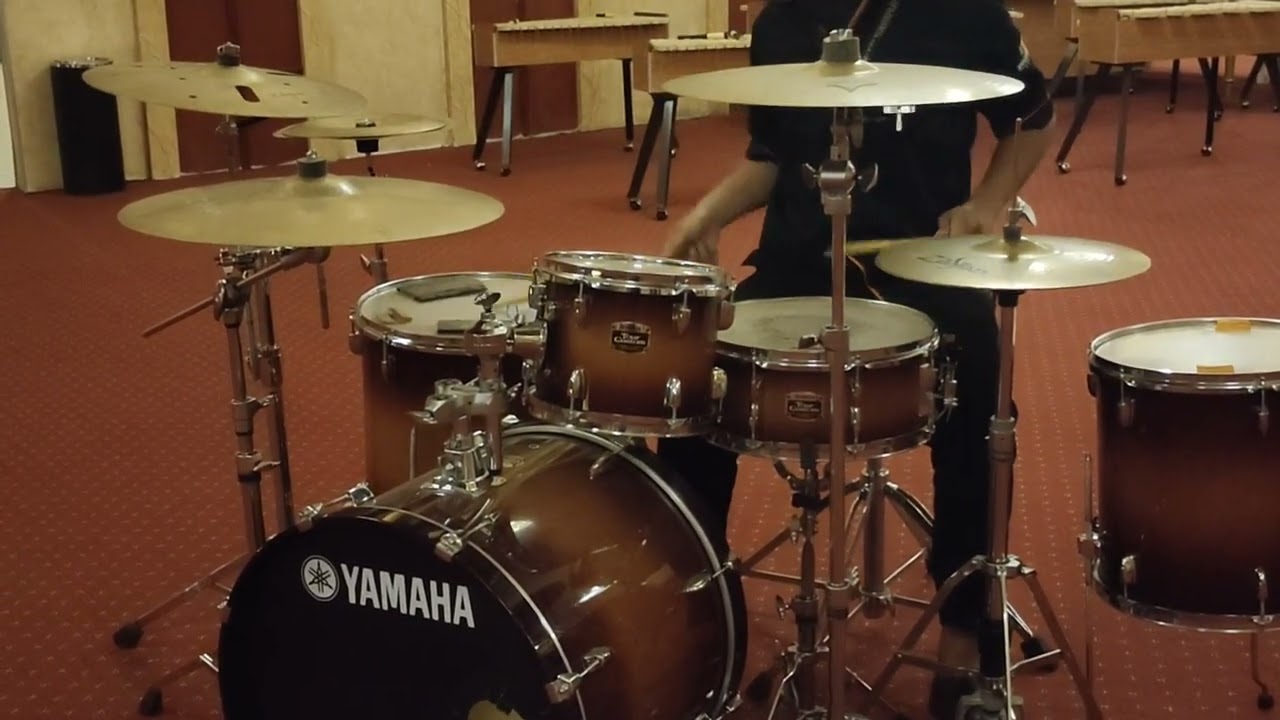 Sound check #yamaha drum #museummusikdunia  #JTP3