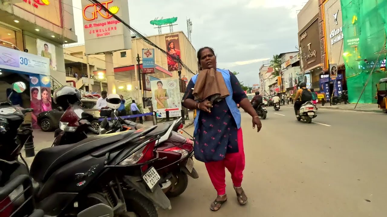 Scenic Walk Coimbatore, India 🔥 #Coimbatore City Tour 🔥 #Gandhipuram, #Tamilnadu 🔥 4K - UHD - 60 FPS