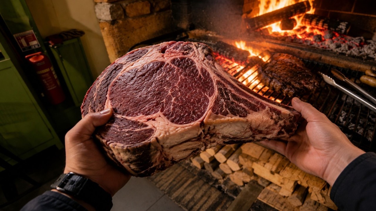 🔴 LIVE: French Grill Restaurant | Giant Steaks on Charcoal Grill | 24/7 BBQ Kitchen