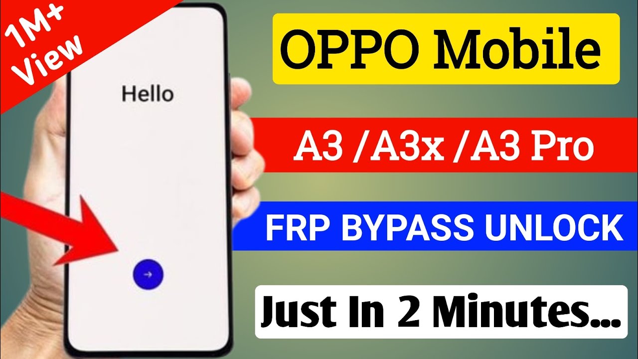 OPPO A3 Pro 5G FRP Bypass Android 15 *#899# Not Working (Without Pc) All OPPO Google Account Remove 